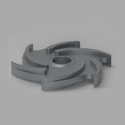 Silicon carbide impeller